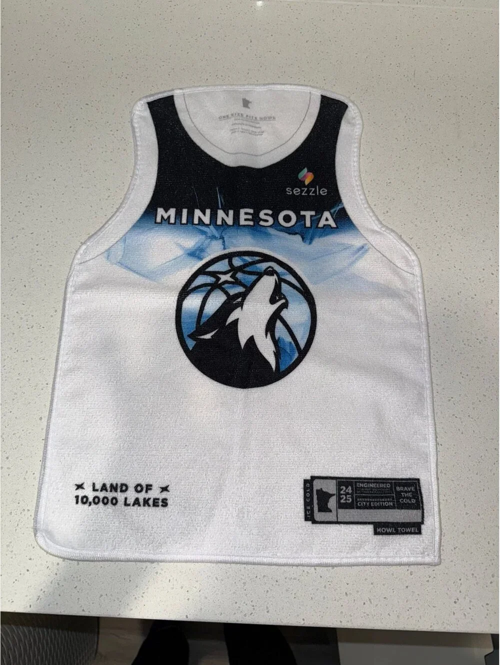 Mn Timberwolves microfiber towels